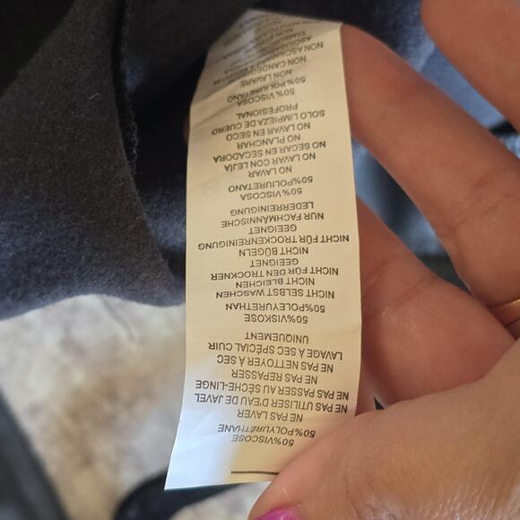 PrettyLittleThing Jumpsuit Womens 12 Black Leatherette Biker Moto Steam Punk NEW - Picture 10 of 16